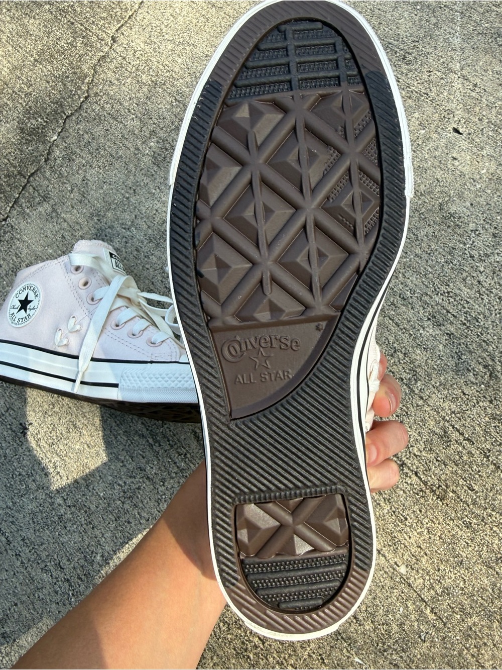 Converse Chuck Taylor All Star Mid Top Sneakers Light Pink Size 7 NWOT - Picture 8 of 10